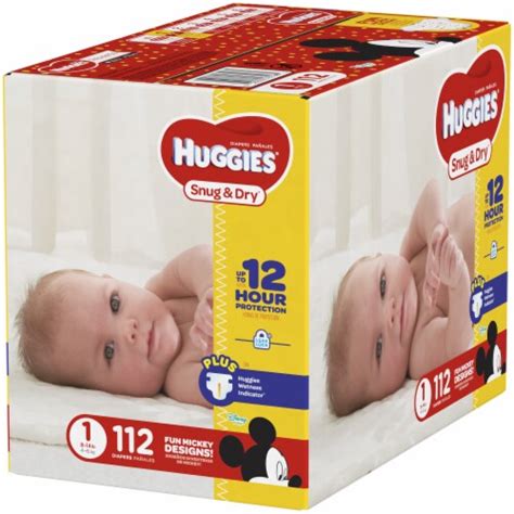 Huggies Snug And Dry Size 1 Diapers Big Pack 112 Ct King Soopers