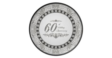 60th Wedding Anniversary Plate Zazzle
