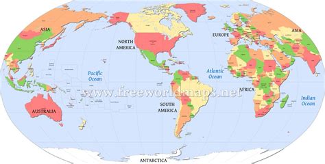 America Centric World Map