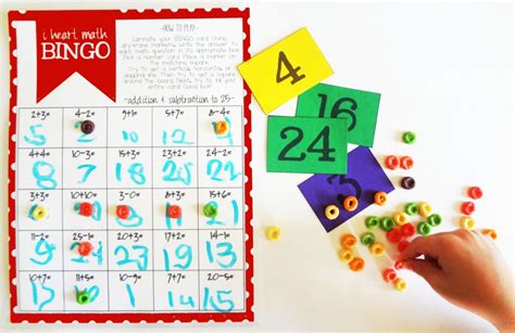 Math Bingo Printable For Kids Free Live Craft Eat