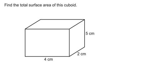 📈find The Total Surface Area Of This Cuboid