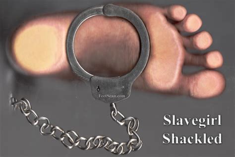 Slavegirl Shackled Foot By Feetscan On Deviantart