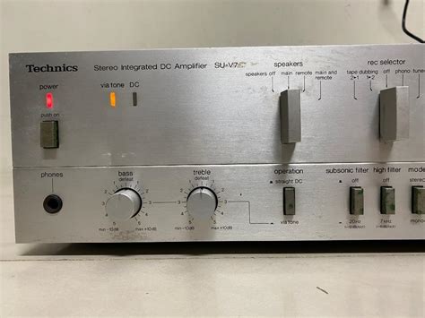 technics su v7 stereo integrated dc amplifier 綜合擴大機 日本製造~ 耳機及錄音音訊設備 音樂播放裝置 mp3及cd 播放器在旋轉拍賣