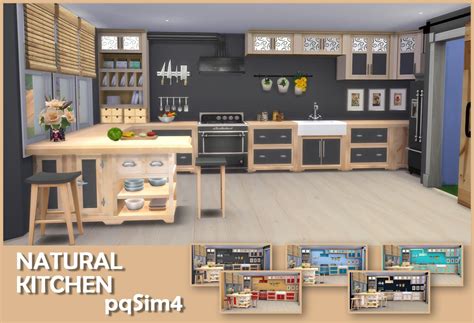 Natural Kitchen Sims 4 Custom Content Muebles Sims 4 Cc Sims 4