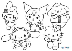 Hello Kitty Coloring Pages To Print Out For Free