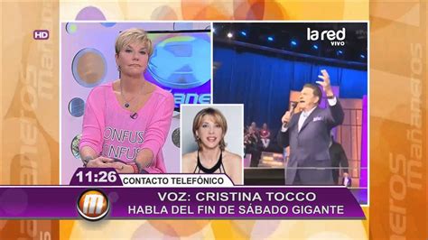 Cristina Tocco Recuerda Sus Actuaciones En Sábado Gigante Youtube
