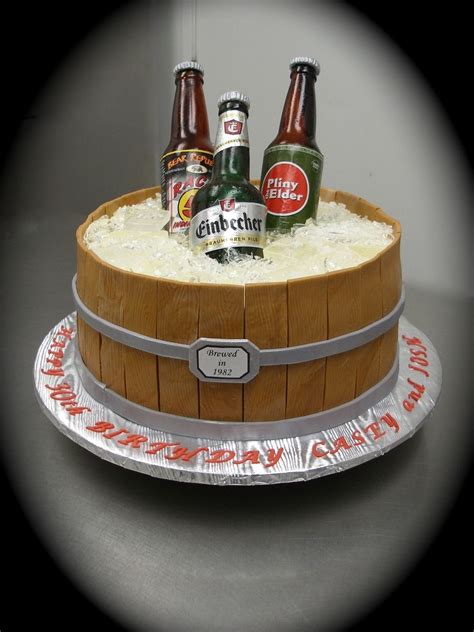 Sugar Beer Bottle Cake Beer Cake Beer Bottle Cake Birthday Beer Cake