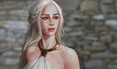 Wallpaper Artwork Fantasy Art Daenerys Targaryen Tv Series Fan Art Game Of Thrones