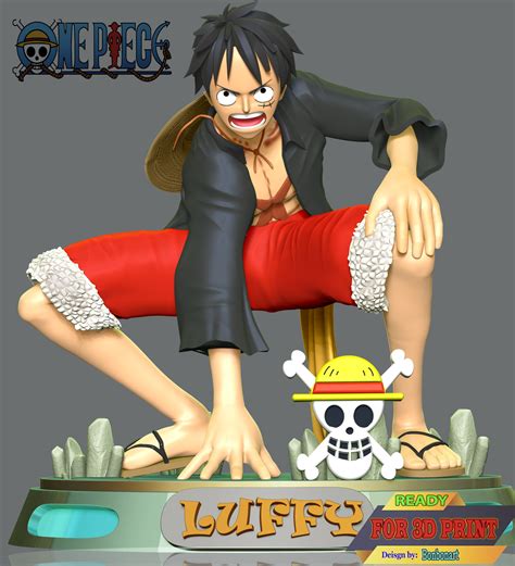 One Piece Monkey D Luffy 3d Print Model By Bon Bon Art