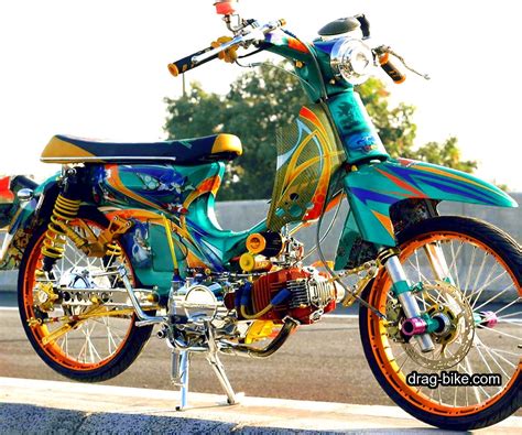 40 Foto Gambar Modifikasi Honda C70 Kontes, Airbrush, Klasik Keren