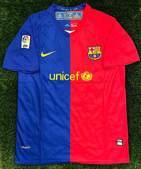 2008 2009 Carles Puyol Barcelona Retro Kit 0809 Jersey La Etsy