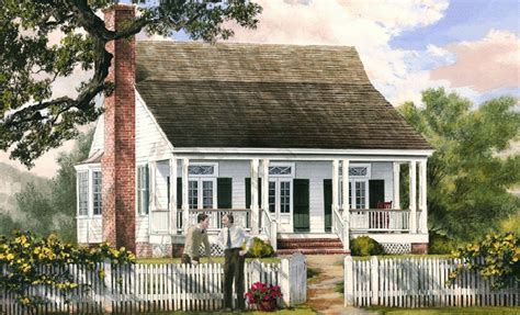 Raised coastal house plans on piers family home plans www.familyhomeplans.com. William E Poole Designs - Cajun Cottage