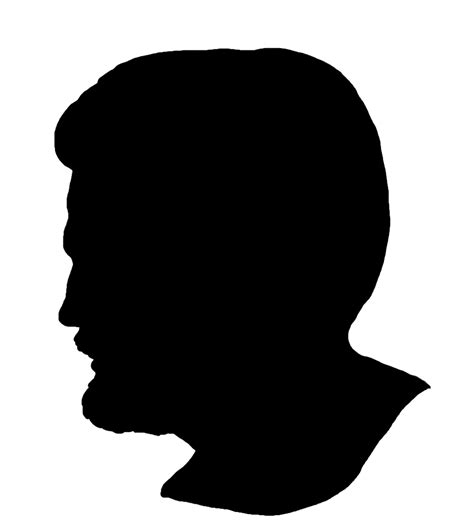 Face Silhouettes Of Men Women And Children