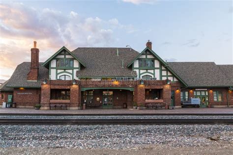 Historic Train Station In Flagstaff Arizona Editorial Photo Image Of