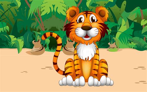 Cartoon Tiger Wallpapers Wallpaper Cave