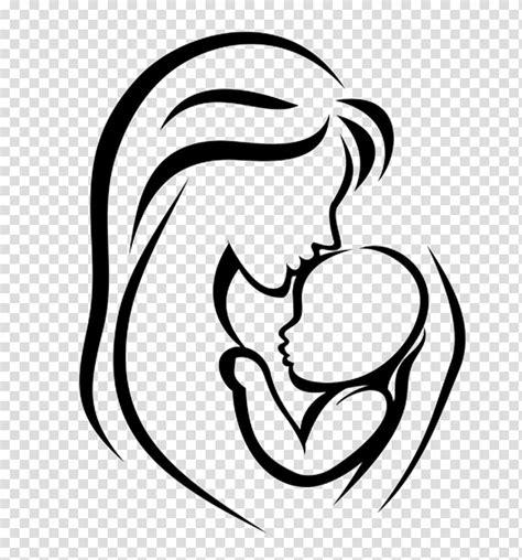 Mother Child Silhouette Clip Art Mother Holding Baby Silhouette