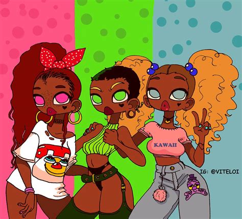 For More Art Follow Me On Instagram Viteloi Black Cartoon Characters Black Girl Cartoon