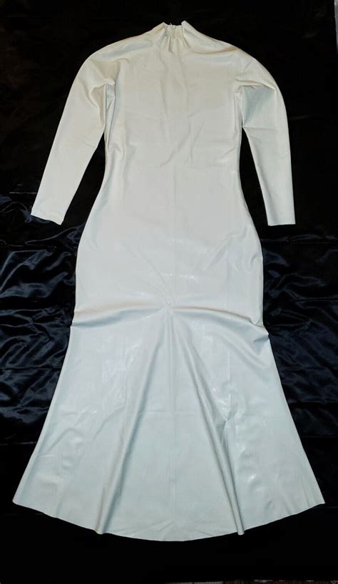 White Latex Rubber Wedding Dress Ebay