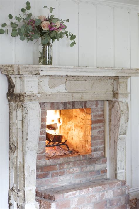 French Country Farmhouse Fireplace