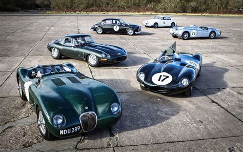 Parade Of Racing Vintage Cars Jaguar E Type Wallpapers And Images