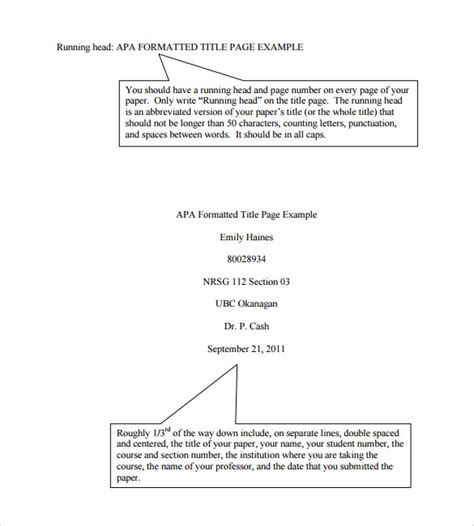 Looking for formal letter format apa informal hindifriendly purdue owl? Example Of Cover Sheet Apa Style - free apa basics of ...