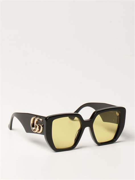Gucci Sunglasses In Acetate Black Gucci Sunglasses Gg0956s Online At Gigliocom