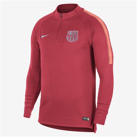 Nike Barcelona Mens Squad Drill Top 201819 Pink