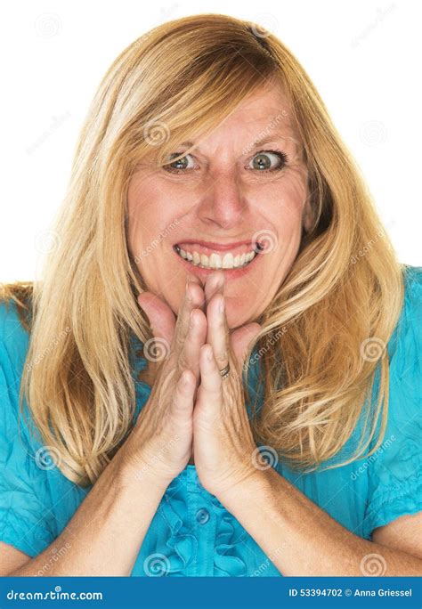 Sly Woman Rubbing Hands Stock Photo Image Of Woman Caucasian 53394702
