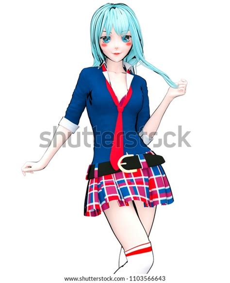 3d Sexy Anime Doll Japanese Anime Stock Illustration 1103566643 Shutterstock