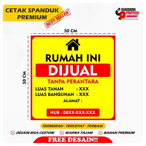 Jual Spanduk Rumah Dijual Rumah Dikontrakan Spanduk Ruko Kosong Kost Masih Ada Spanduk