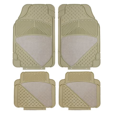 New Uaa Inc 4 Piece Beige All Weather Carpeted Flex Rubber Front