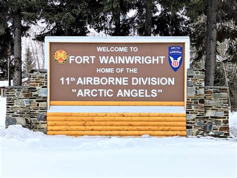Dvids Images Fort Wainwright Installs New Sign At Main Gate