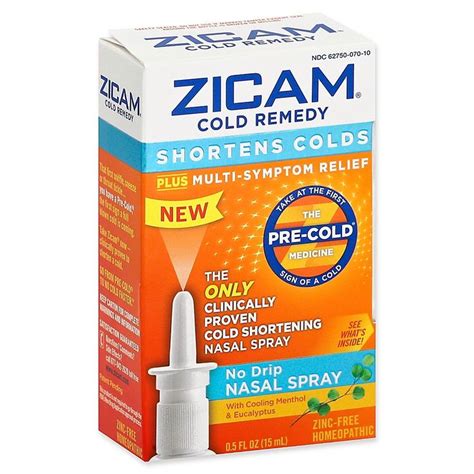 Zicam® Cold Remedy 5 Fl Oz No Drip Nasal Spray Bed Bath And Beyond Nasal Spray Cold