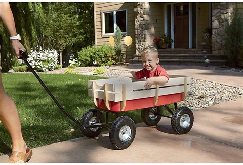 New Wood Kids Wagon Wheel Cart Garden Tc4201 Uncle Wieners Wholesale