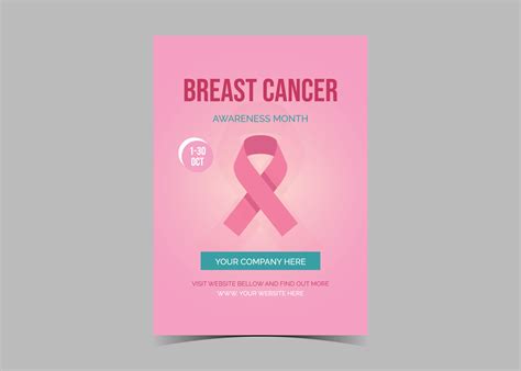Breast Cancer Awareness Flyer Template October Breast Cancer 3229526