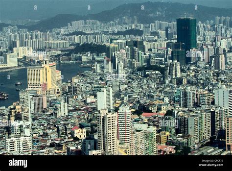 China Macau Sar View From Macau Tower Stock Photo Alamy