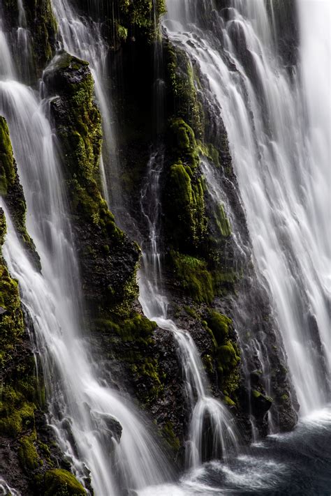 Download Wallpaper 2400x3600 Waterfall Moss Rocks Stone Hd Background