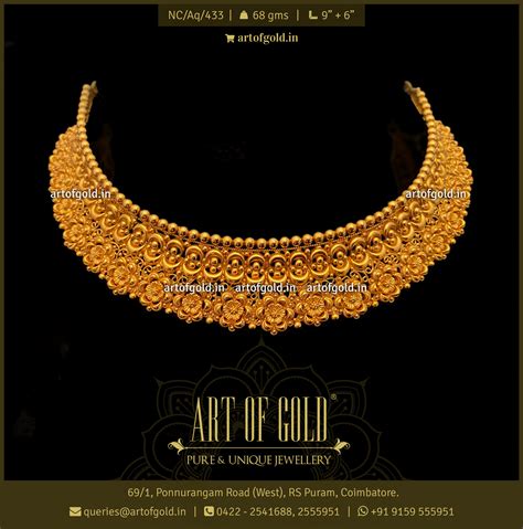 Traditional Gold Choker Art Of Gold Jewellery Coimbatore