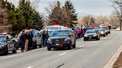 Mourners Line Highway For Officer Killed In Boulder Shooting
