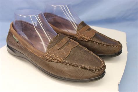 eastland pen pal brown leather penny loafer women s size 7 5m ebay