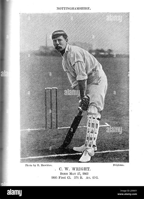 Charles Wright Cricketer Stock Photo Alamy