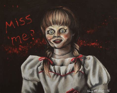 Annabelle Drawing Canvas Print By Corysimpsonart Medium Horror