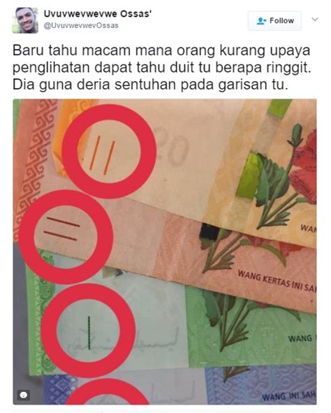 Tan sri dato' sri dr. Baru Kami Tahu, Rupanya Garisan Kecil Pada Wang Kertas ...