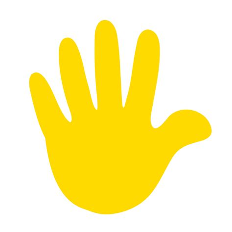 Yellow Hand Showing Symbol Png 11099620 Png