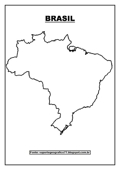 Brasil Mapas Para Colorir