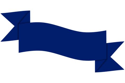 Blue Banner Ribbon Clipart Element Design Blue Banner Blue Ribbon