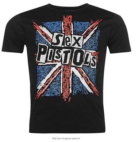 Official Mens Short Sleeved Sex Pistols Logo T Shirt Top Rock Band T Shirts