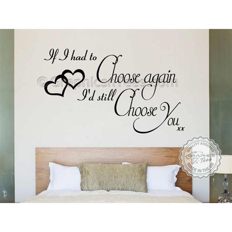 All Our Wall Art Designs Id Still Choose You Romantic Bedroom Wall