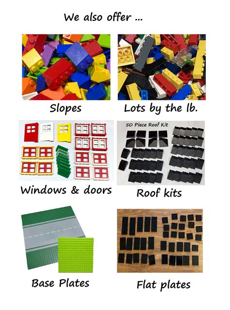 50 Lego Basic Bricks Sizes 2x2 2x3 2x4 Bulk Lot Mix Of Colors Large