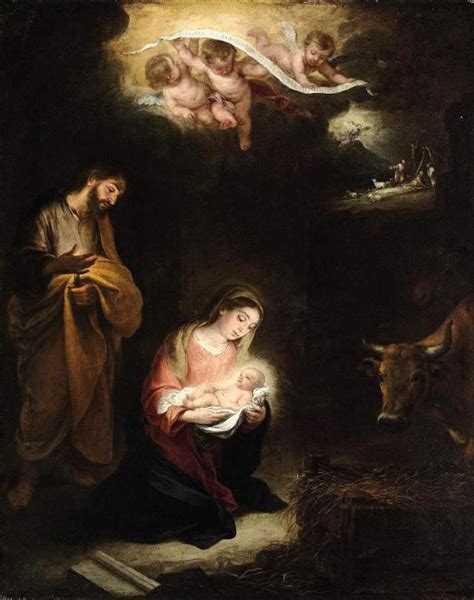 El Nacimiento De Jes S En La Pintura Nacimiento De Jesus Arte Virgen